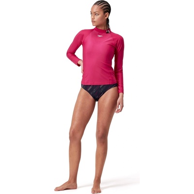 Speedo Бански костюм Speedo Women's Long Sleeve One Piece Swimsuit - Purple