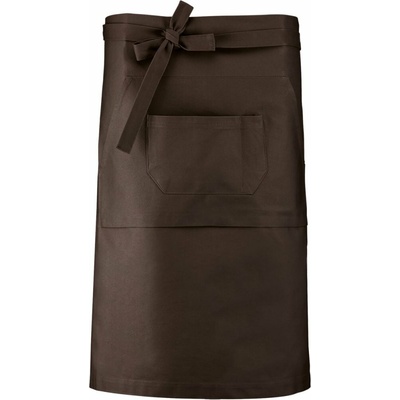 Kariban Zástěra Caviste K887 barmanská 1TE-K887-Chocolate-uni Čokoládová