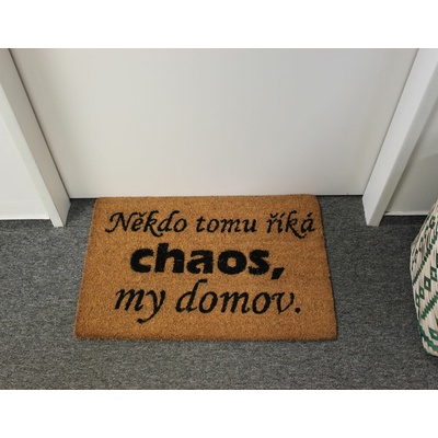 Home Elements Někdo tomu říká chaos béžová 40 x 60 cm