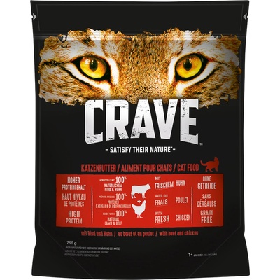 Crave s hovězím a kuřecím 0,75 kg