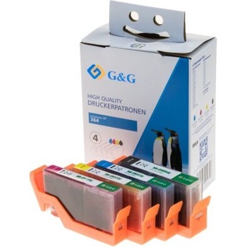 Compatible Комплект 4 глави за HEWLETT PACKARD Photosmart C5380/C6380/D5460/Photosmart Pro B8550 - /364XL/ - CN684E/CB323E/CB324E/CB325E - (Compatible-NP-H684EXLBK PACK)