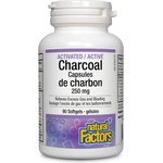 Natural Factors Activated Charcoal, 250 mg, 90 капсули, Natural Factors