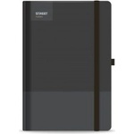 STREET Бележник с ластик Black A5 96л тв. корици