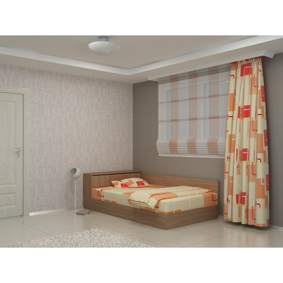 DST Легло за матрак 120/190 Prista-dst, дъб амбер