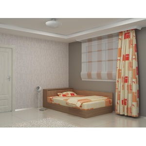 DST Легло за матрак 120/190 Prista-dst, дъб амбер