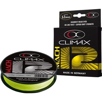 Climax šnúra Mach 12 fluo-yellow 135m 0,17mm 9,6kg