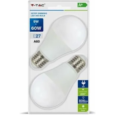 V-TAC E27 9W 6400K 2x (7290)
