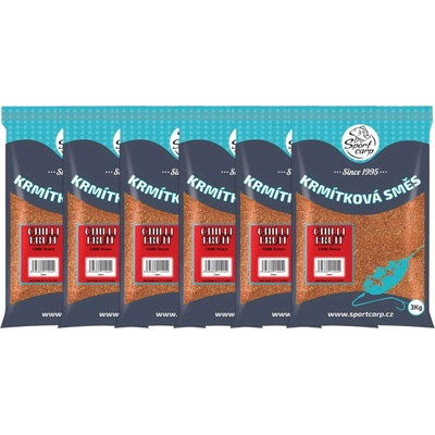 Sportcarp vnadící směs 3 kg balení 6 ks Chilli Fruit