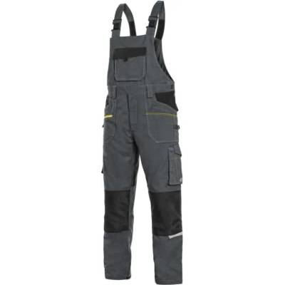 Canis CXS STRETCH pánske skrátené nohavice na traky 170-176cm tmavo sivé