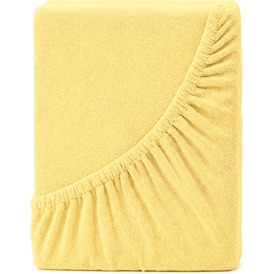 4Home froté prestieradlo Ideál žltá 180x200