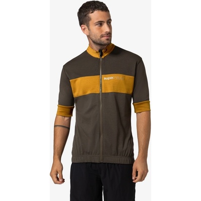 [sn] super.natural merino Gravier Camisa [sn] Black Ink/Cumin pánský