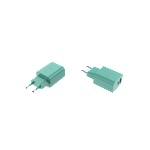 Nokia Зарядно HMD Dual Port Wall Charger 30W Green - 1x USB-A + 1x USB-C, до 30W общо (HMD DUAL PORT CHARG 30W GREEN)