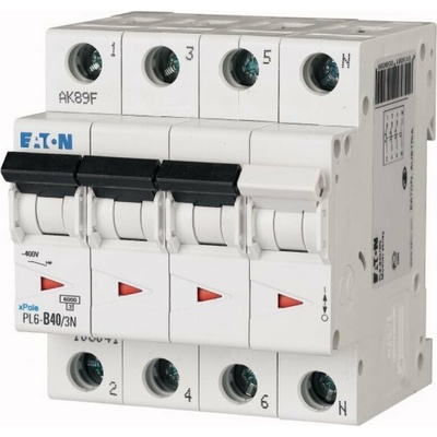 Eaton 3P+ND 40A 6kA AC PL6-D40/3N 165044