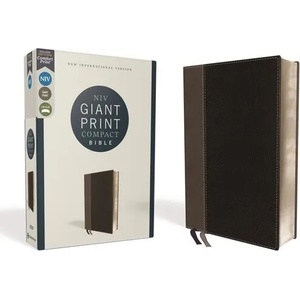 Niv, Giant Print Compact Bible, Leathersoft, Black, Red Letter Edition, Comfort Print | Zondervan (ISBN: 9780310454670)
