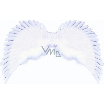 Křídla andělská bílá třpytivá pro