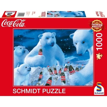 Schmidt Spiele Пъзел Schmidt от 1000 части - Кока Кола, Полярни мечета (59913)