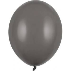 Party Deco Пастелен латексов балон - сив, 30 см (sb14p-091)