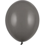 Party Deco Пастелен латексов балон - сив, 30 см (sb14p-091)