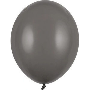 Party Deco Пастелен латексов балон - сив, 30 см (sb14p-091)