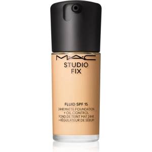 MAC Cosmetics Studio Fix Fluid SPF 15 24HR Matte Foundation + Oil Control матиращ фон дьо тен SPF 15 цвят NC15 30ml