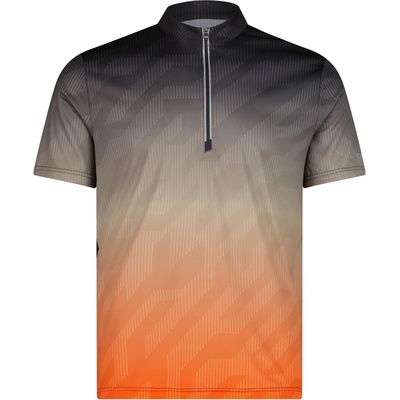 CMP Мъжка фланелка с къс ръкав за колоездене CMP 1/4-Zip T-Shirt Freebike Cycling jersey - Antracite / Corda / Orange - размер 58 (EU) (056-3986-0117)
