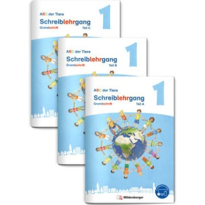 ABC der Tiere 1 Neubearbeitung - Schreiblehrgang Grundschrift, Teil A, B und C, 3 Teile