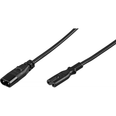 PremiumCord Kabel síťový prodlužovací IEC 60320 C7>C8 230V 2m kpso2