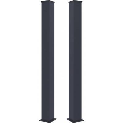 G21 pro branku a bránu 15x190 cm s patkou, antracitový, 2 kusy