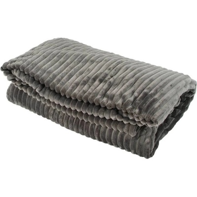 Deka O´Lala Pets Stripe dvouvrstvá šedá 200x155