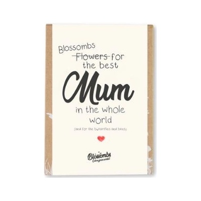 Blossombs Semínkové bomby Dárková sada mini "Pro nejlepší maminku" 4 ks