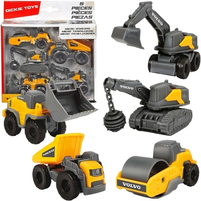 Dickie Stavební auto Volvo Micro Workers 5 kusů