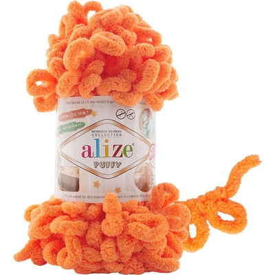 Alize Příze Puffy 336 oranžová