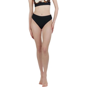 Fundango Sahara Mid Waist Full bikini bottom - Black (Black)