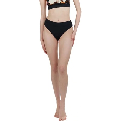 Fundango Sahara Mid Waist Full bikini bottom - Black (Black)