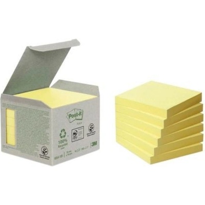 DARČEK - Bločky Post-it recyklované 76x76 žlté - Objednaj 1 ks a dostaneš darček 1 ks Vypestuj si rastlinu BD ( Platí do 31.10.2023)