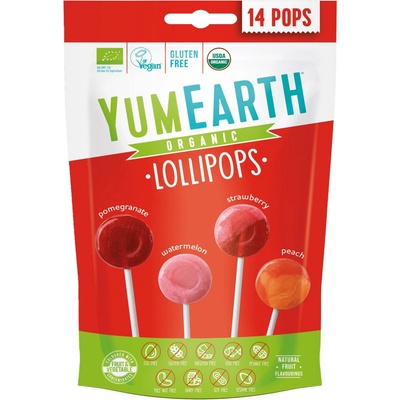 YumEarth Ovocné lízanky BIO 85 g