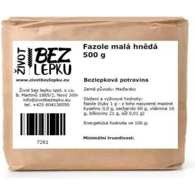Život bez lepku Fazole malá hnědá 0,5 kg