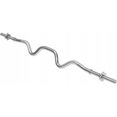 Rebel Hriadeľ silne lomený činka oceľový chróm závitový so svorkami 120 cm 25 mm