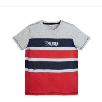 Image 1 of GUESS Трицветна блуза с къс ръкав за момче Guess в сиво