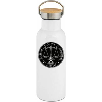 123TRIKO termoska Horoskop Váha, bílý potisk 500 ml