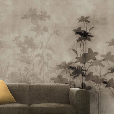 Decono Фототапет Цветя в Кафеви Нюанси
