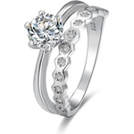 Silenti Jewelry Сребърен пръстен "Разграниченост" - 5 - 49мм (15.6мм диам. )
