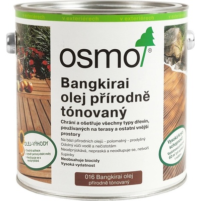 Osmo 016 Terasový olej 2,5 l Bangkirai tmavý
