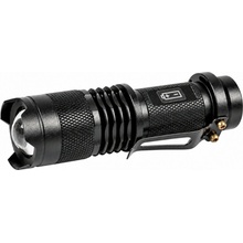 Mini teleskopická svítilna CREE 5W LED se zoomem černá 240 lumenů, Element