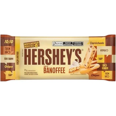 Hershey's bílá se sušenými banánovými vločkami karamelem a kousky sušenek 77 g