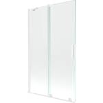 Mexen Velar параван за вана 2-крилен плъзгащ се 110 x 150 cm, прозрачен, бял (896-110-000-01-20)
