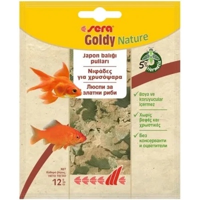 Sera Nature Goldy - основна храна за златни рибки без оцветители и консерванти 12 гр