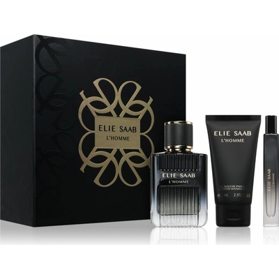 Elie Saab L'Homme EDP 50 ml + Elie Saab L'Homme EDP 10 ml + Elie Saab L'Homme sprchový gél 75 ml