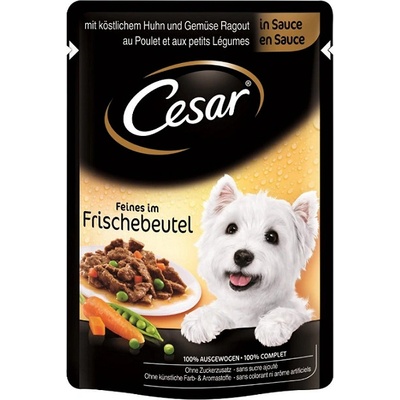 Cesar chutné kuracie s mrkvou 24 x 100 g