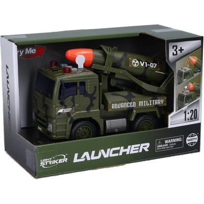 Wiky Vehicles Auto vojenské s raketou a efektami 19 cm